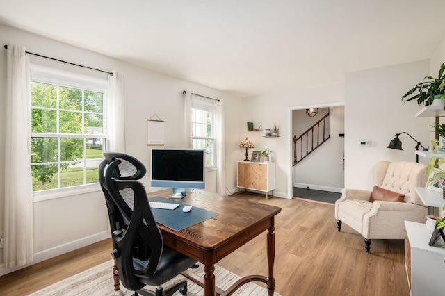2566 Mcdaniel Ct, Grove City, OH 43123 - office space with light wood-type flooring and baseboards