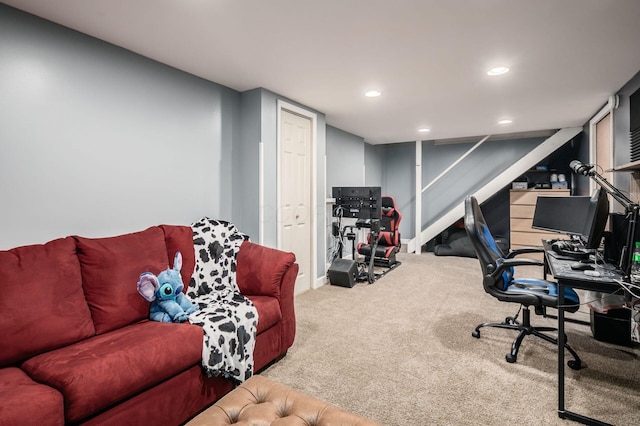 2566 Mcdaniel Ct, Grove City, OH 43123 - carpeted office featuring recessed lighting