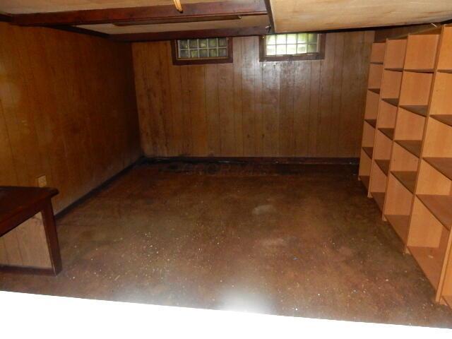 1549 Alpine Dr, Columbus, OH 43229 - below grade area with wooden walls