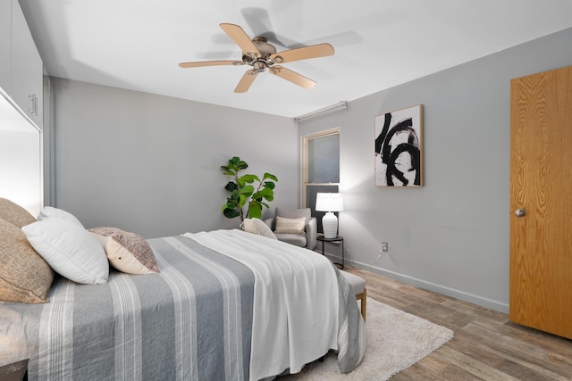 1481 Cliff Ct Unit 58-A, Columbus, OH 43204 - bedroom featuring wood finished floors and ceiling fan