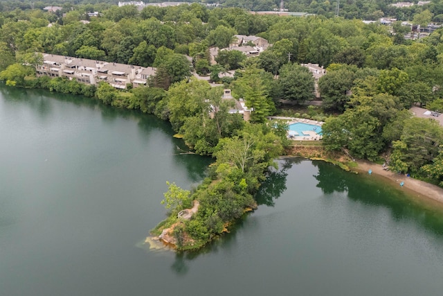 1481 Cliff Ct Unit 58-A, Columbus, OH 43204 - drone / aerial view of a large body of water and a pool area