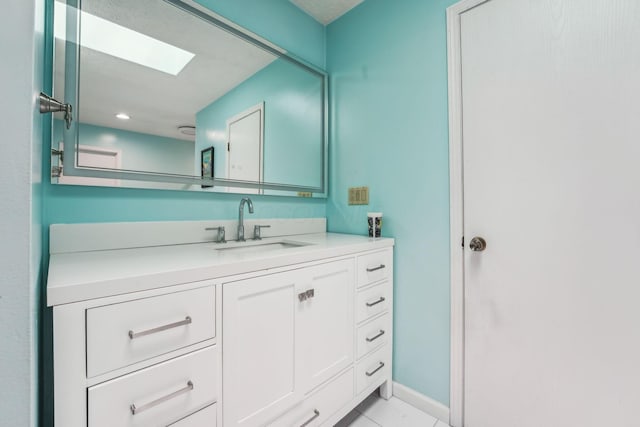 9900 Waterloo Eastern Rd, Canal Winchester, OH 43110 - bathroom featuring vanity and a skylight