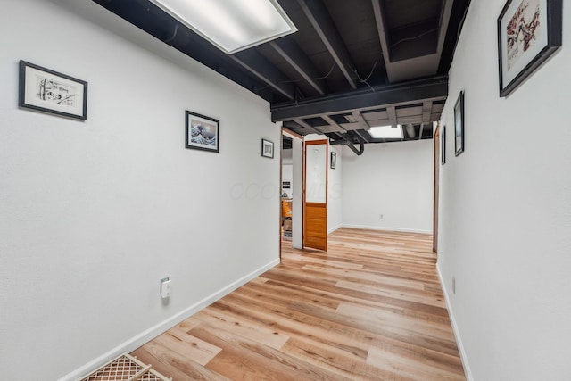 9900 Waterloo Eastern Rd, Canal Winchester, OH 43110 - hallway with baseboards and wood finished floors