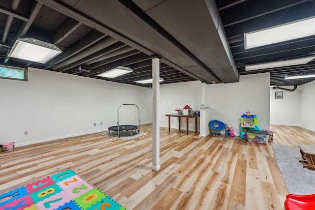 9900 Waterloo Eastern Rd, Canal Winchester, OH 43110 - finished below grade area featuring wood finished floors and baseboards