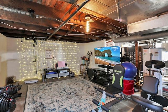 220 Robinwood Ave, Columbus, OH 43213 - unfinished basement with water heater