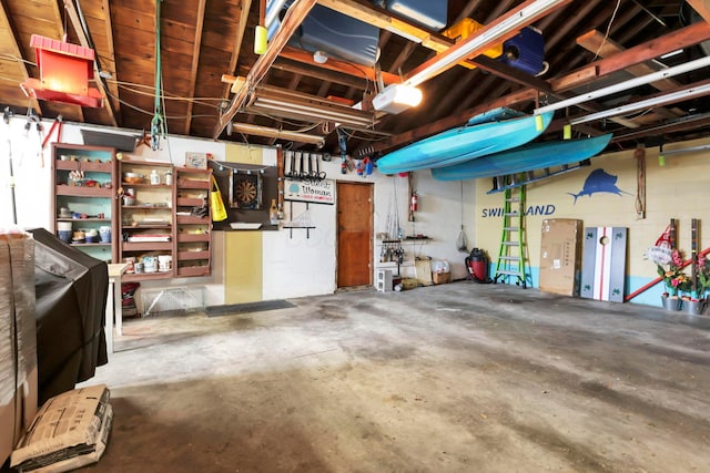 220 Robinwood Ave, Columbus, OH 43213 - garage with a garage door opener