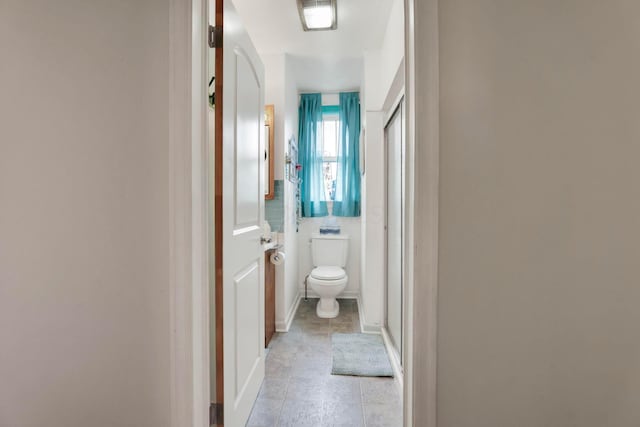 220 Robinwood Ave, Columbus, OH 43213 - full bath with a shower with door and tile patterned floors