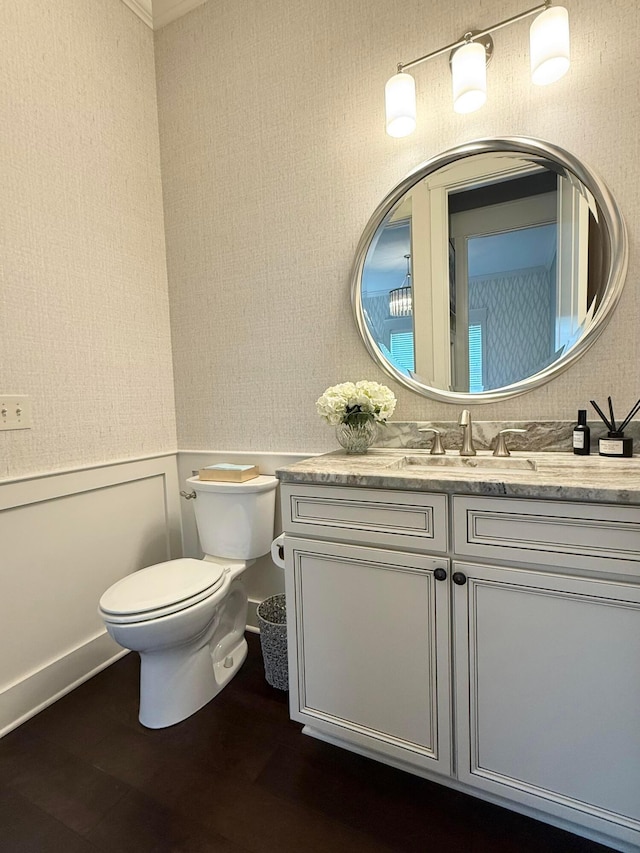 2000 Forestview Ln, Delaware, OH 43015 - bathroom featuring vanity and wood finished floors