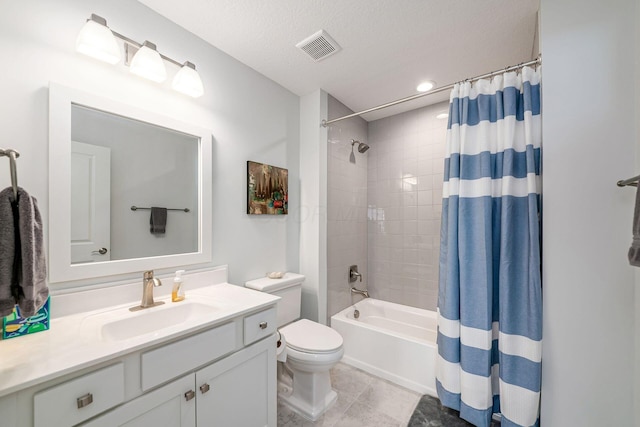 5540 Eva Loop S, Dublin, OH 43016 - bathroom with vanity, shower / tub combo, and tile patterned flooring