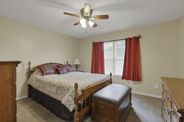 3991 Shannon Green Dr Unit 152, Canal Winchester, OH 43110 - carpeted bedroom with a ceiling fan and a textured ceiling