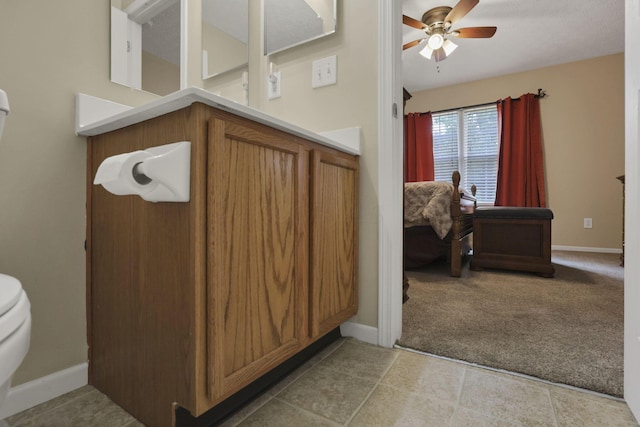 3991 Shannon Green Dr Unit 152, Canal Winchester, OH 43110 - bathroom featuring a ceiling fan and tile patterned floors