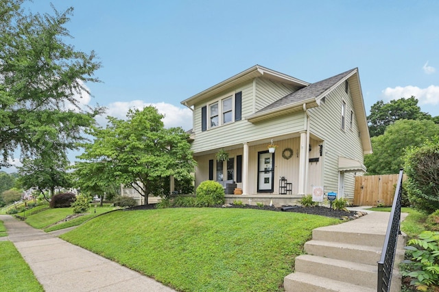 105 Marks Ave, Lancaster, OH 43130 - view of front of house featuring a porch