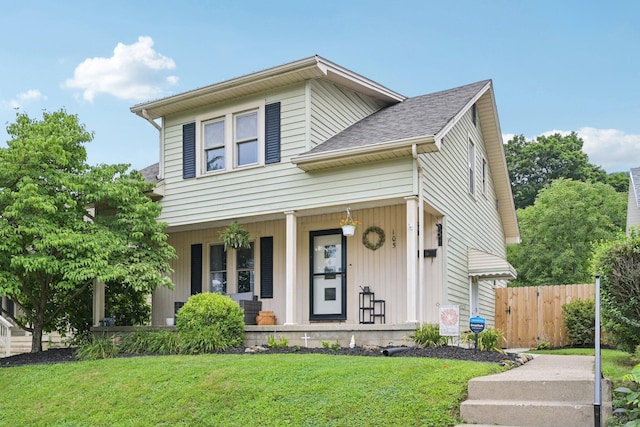 105 Marks Ave, Lancaster, OH 43130 - view of front of home featuring a porch and a shingled roof