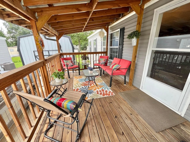 2445 Columbus-Lancaster Rd NW Unit 248Hickory, Lancaster, OH 43130 - view of wooden terrace
