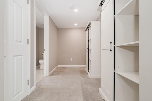 205 N Gould Rd, Columbus, OH 43209 - corridor with light colored carpet and recessed lighting