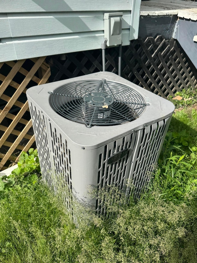 1345 E Livingston Ave Unit 1347, Columbus, OH 43205 - exterior view of a central AC unit