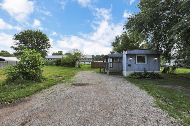 19 E 1st St, The Plains, OH 45780 - view of front facade with gravel driveway