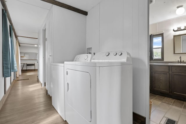 19 E 1st St, The Plains, OH 45780 - laundry room with washer and dryer