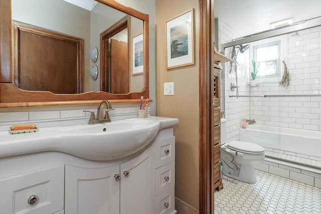 2521 Glenmawr Ave, Columbus, OH 43202 - full bath featuring vanity, tub / shower combination, and tile patterned flooring