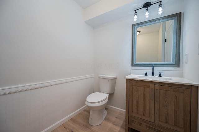 260 Old Coach Pl, Canal Winchester, OH 43110 - half bath featuring vanity and wood finished floors