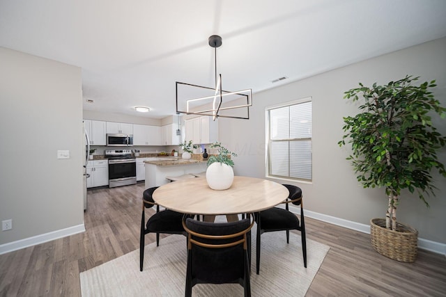 29 Victorian Gate Way, Columbus, OH 43215 - dining space with a chandelier and wood finished floors