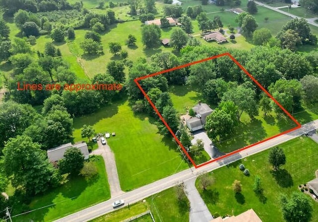7860 Peter Hoover Rd, New Albany, OH 43054 - aerial view of property's location with property boundaries highlighted
