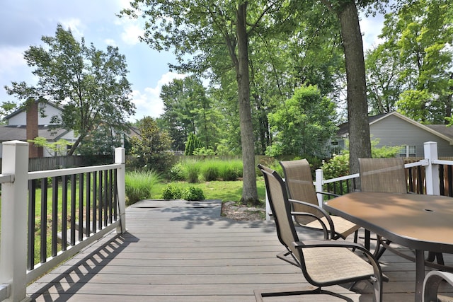 677 Fallside Ln, Westerville, OH 43081 - view of wooden terrace