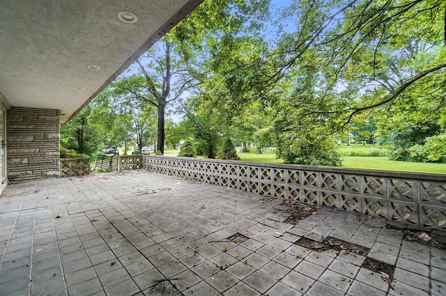 5050 Bixby Rd, Groveport, OH 43125 - view of patio / terrace featuring view of scattered trees
