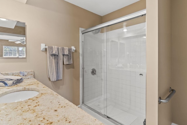 2919 Laurel Wind Blvd, Lewis Center, OH 43035 - full bathroom with vanity and a shower stall