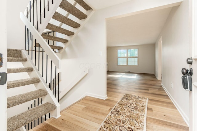 5110 Schuylkill St Unit 33-10, Columbus, OH 43220 - stairs with wood finished floors and baseboards