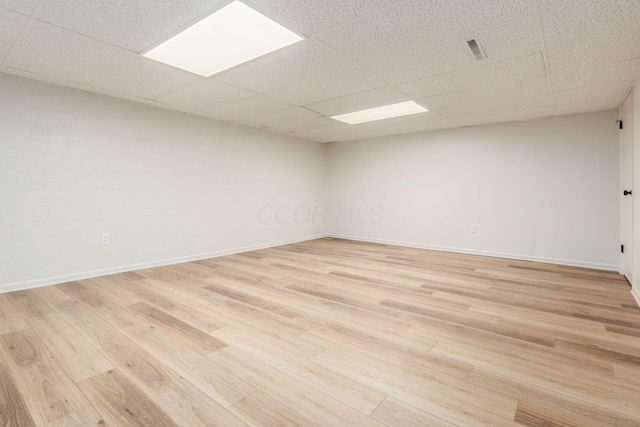 5110 Schuylkill St Unit 33-10, Columbus, OH 43220 - unfurnished room with light wood finished floors and a paneled ceiling