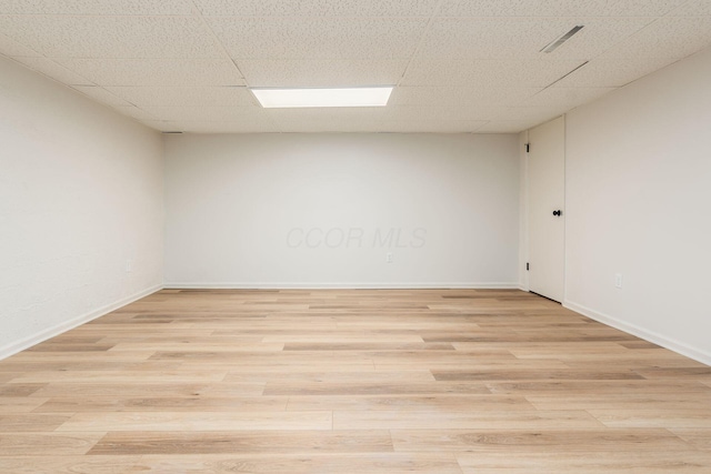 5110 Schuylkill St Unit 33-10, Columbus, OH 43220 - empty room featuring light wood-style flooring and a drop ceiling