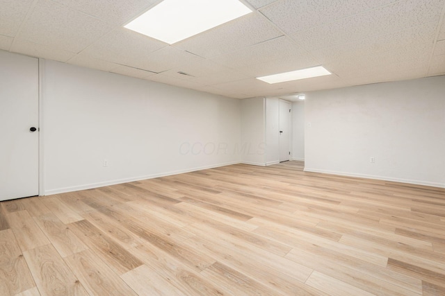 5110 Schuylkill St Unit 33-10, Columbus, OH 43220 - spare room with light wood-style floors and a drop ceiling