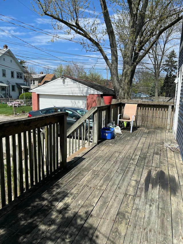 2395 Summit St, Columbus, OH 43202 - wooden deck with a residential view