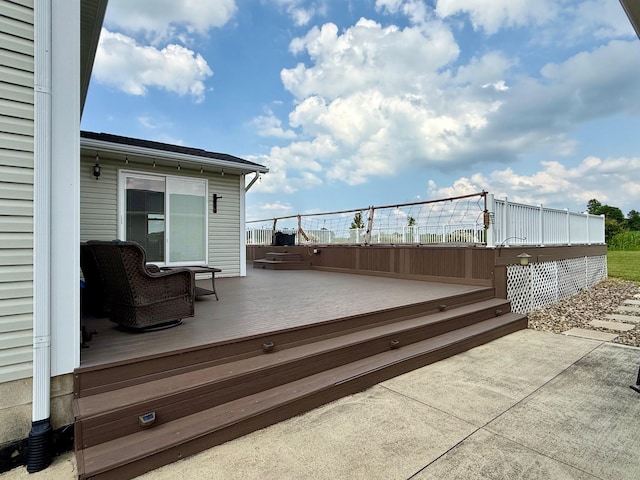 3701 Swisher Rd, Crestline, OH 44827 - view of wooden terrace