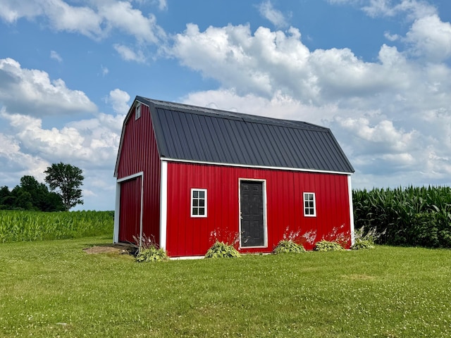 3701 Swisher Rd, Crestline, OH 44827 - view of outdoor structure featuring agricultural area and a view of rural / pastoral area