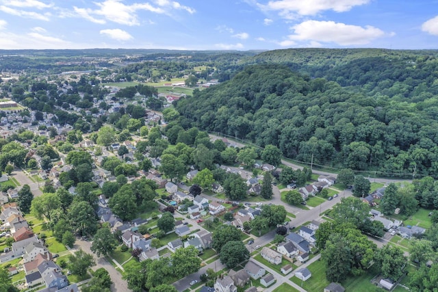 716 N Mount Pleasant Ave, Lancaster, OH 43130 - aerial view of property and surrounding area featuring a heavily wooded area