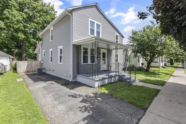 716 N Mount Pleasant Ave, Lancaster, OH 43130 - view of front of home featuring covered porch and driveway