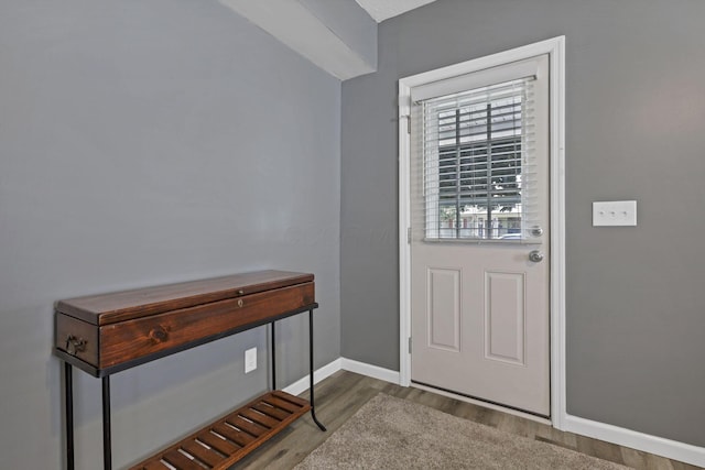 716 N Mount Pleasant Ave, Lancaster, OH 43130 - entryway featuring wood finished floors and baseboards