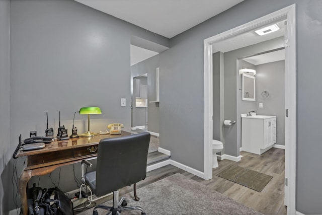 716 N Mount Pleasant Ave, Lancaster, OH 43130 - office featuring wood finished floors and baseboards