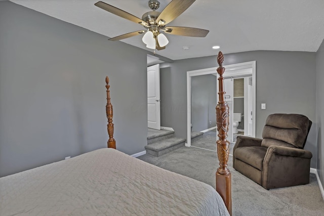 716 N Mount Pleasant Ave, Lancaster, OH 43130 - carpeted bedroom with a ceiling fan and a closet