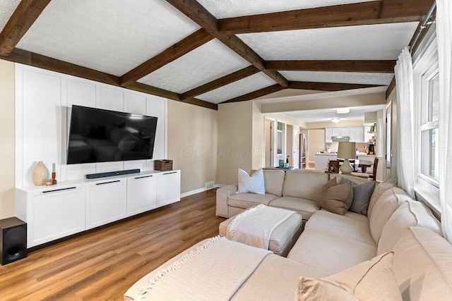 7107 Stone Ct, Columbus, OH 43235 - living room with wood finished floors and baseboards
