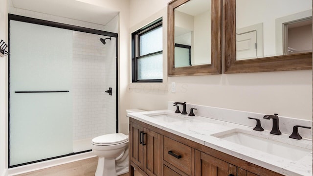 58 Lippert Ln, Buckeye Lake, OH 43008 - full bath featuring a stall shower and double vanity