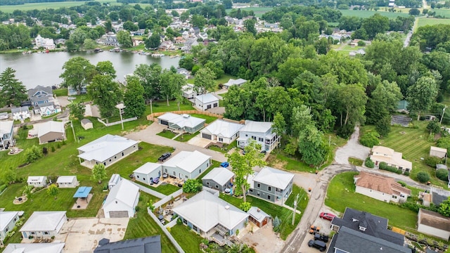 58 Lippert Ln, Buckeye Lake, OH 43008 - aerial perspective of suburban area featuring a nearby body of water