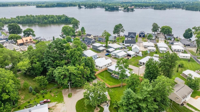 58 Lippert Ln, Buckeye Lake, OH 43008 - aerial view of residential area featuring a large body of water