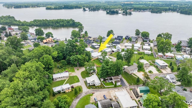 58 Lippert Ln, Buckeye Lake, OH 43008 - aerial perspective of suburban area featuring a nearby body of water