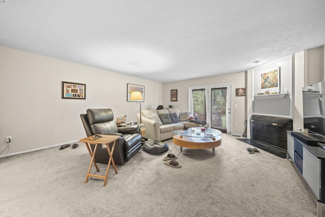 1290 Paddington Ct, Columbus, OH 43230 - living area featuring carpet floors and baseboards