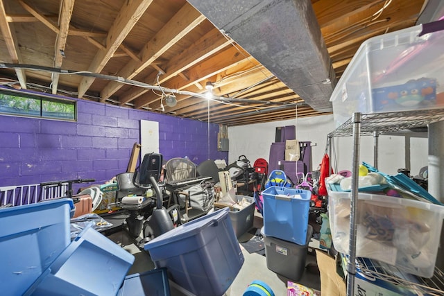 1290 Paddington Ct, Columbus, OH 43230 - basement featuring concrete block wall