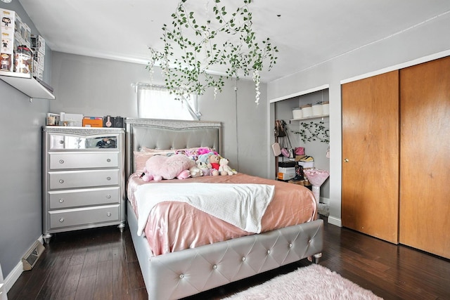 5328 Torchwood Loop E, Columbus, OH 43229 - bedroom with wood-type flooring and two closets