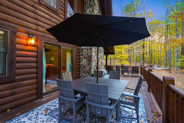 16651 Skinner Rd, Logan, OH 43138 - deck featuring outdoor dining space